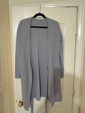 Diane von Furstenberg Soft Lavender Open Cardigan